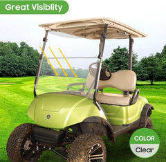 Golf Cart Windshield Transparent Foldable for G29 2007-2016 Yamaha- 10L0L - 10L0L