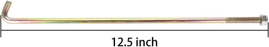 Golf Cart Zinc Plated Battery Hold Down Rod Size