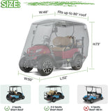 Heavy Duty Best Golf Cart Cover for 2/4 Passengers Golf Cart, All Weather Outdoor Protection - 10L0L