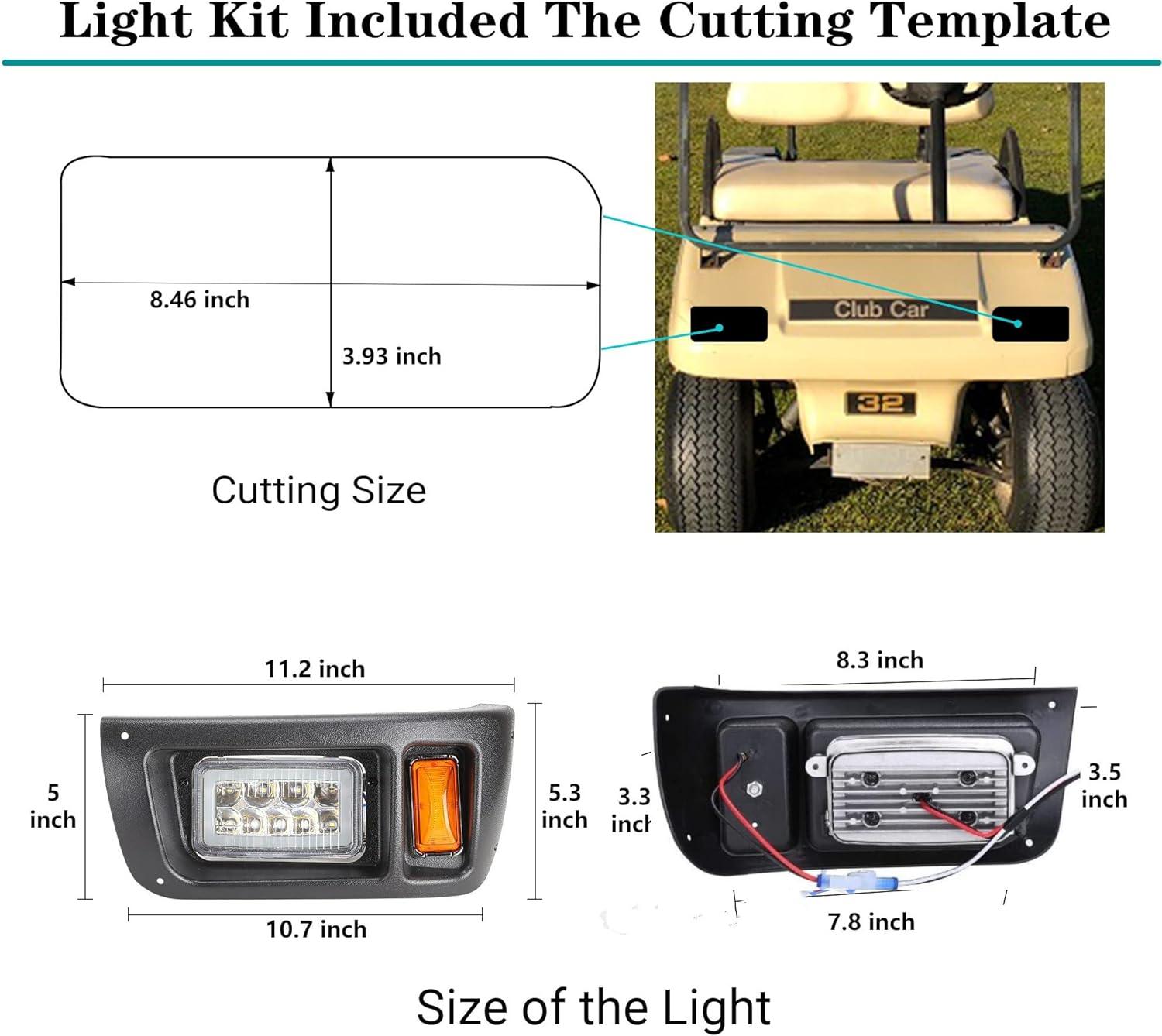 Light Kit LED Headlight And Taillight For Club Car DS - 10L0L - 10L0L