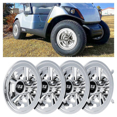 Premium Golf Cart Hub Caps 8 Inch for Yamaha, EZGO and Club Car - 10L0L - 10L0L