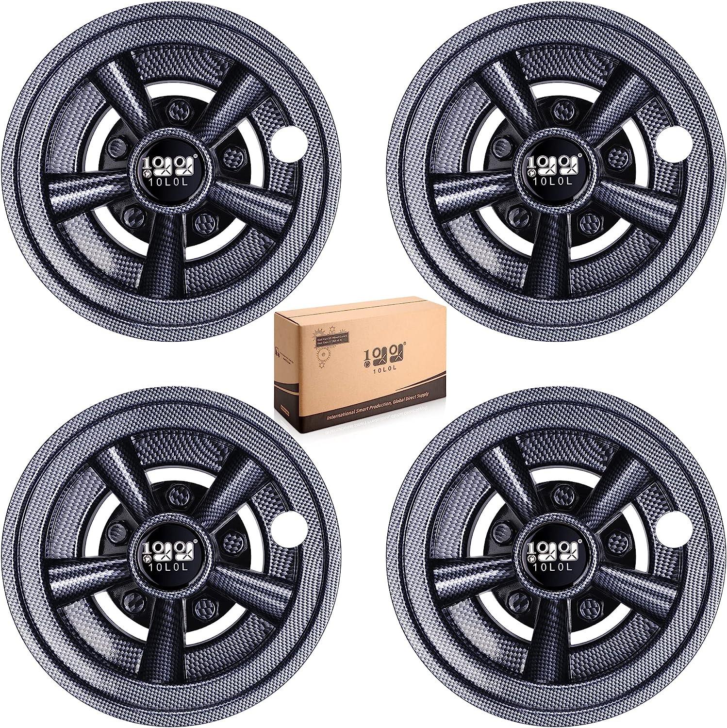 Gray golf wheel hub cap