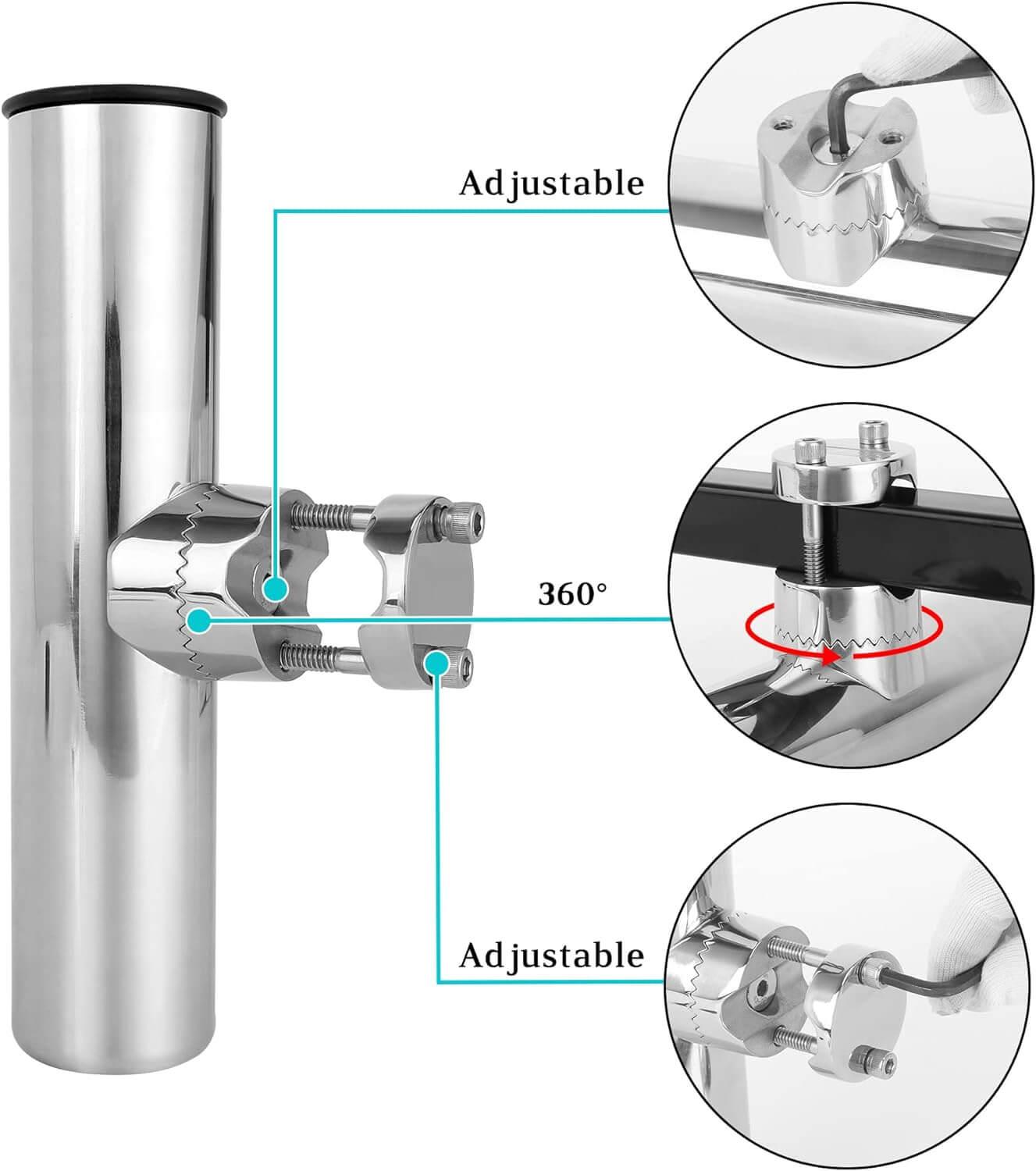 Golf Cart Fishing Rod Holder for EZGO Yamaha Club Cart Golf Cart Fishing Rod Holder for EZGO Yamaha Club Cart