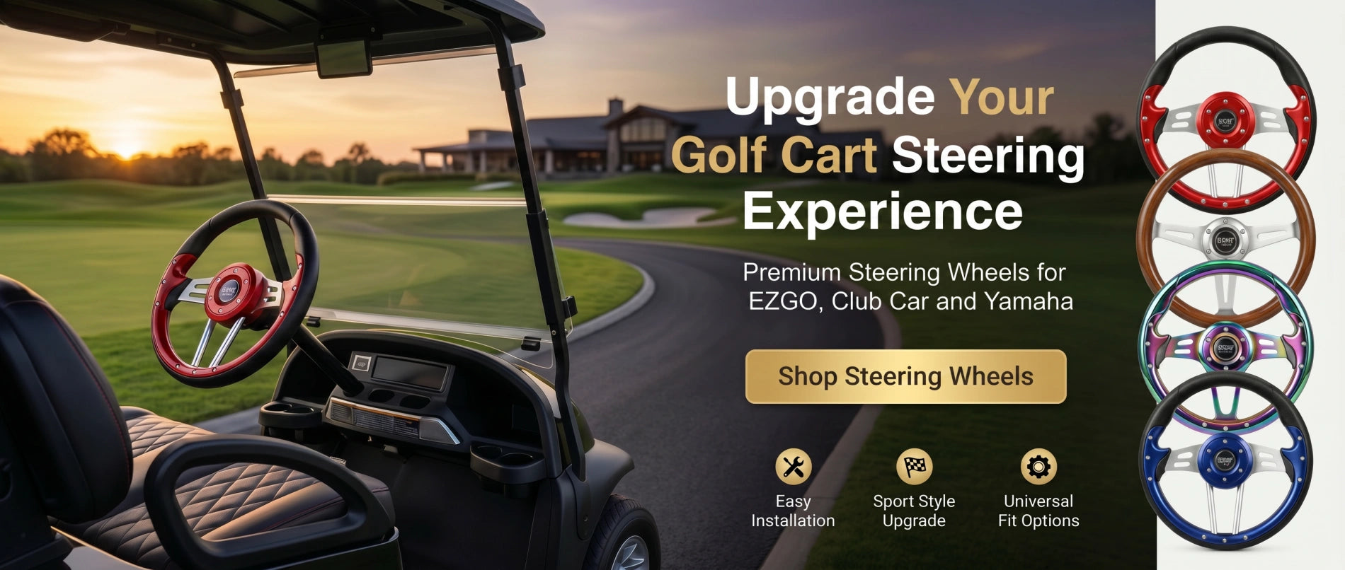 Golf Cart Steering Wheel