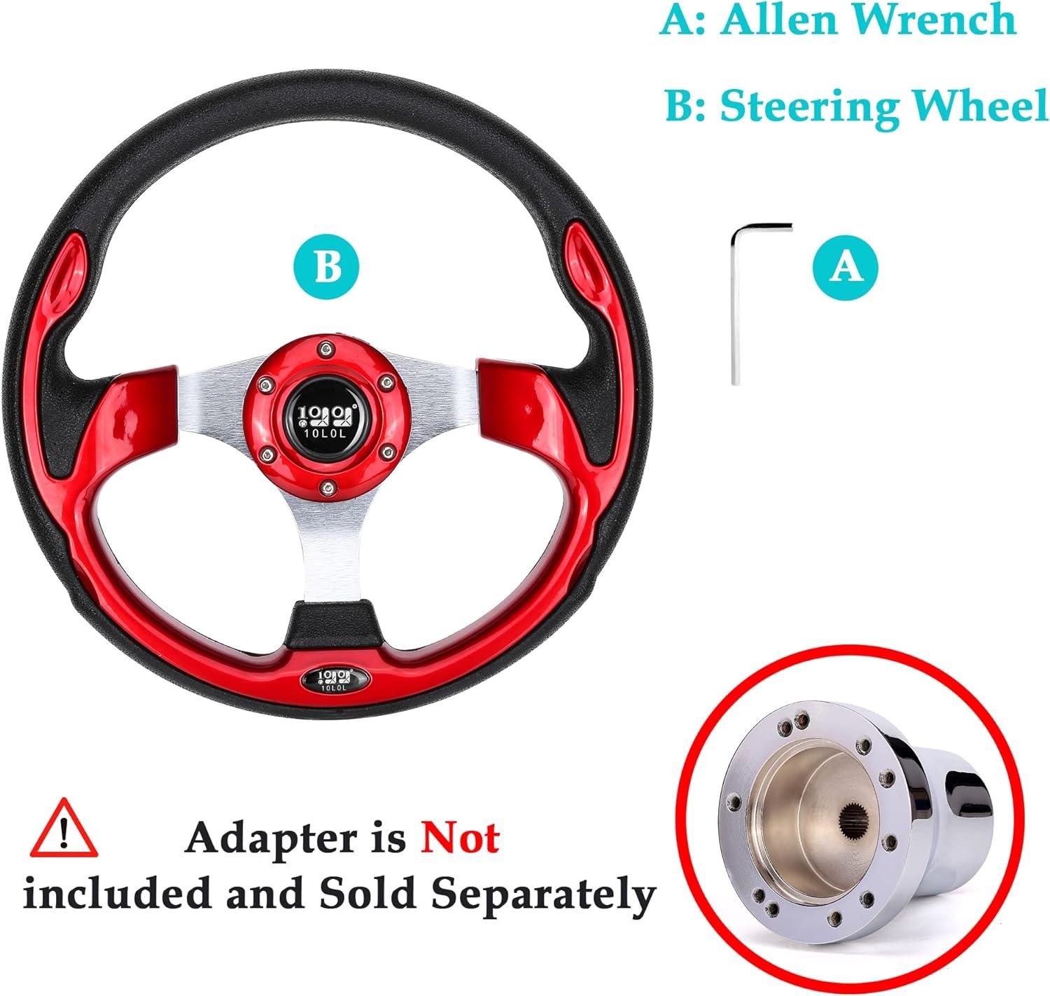 10L0L Golf Cart Steering Wheel 