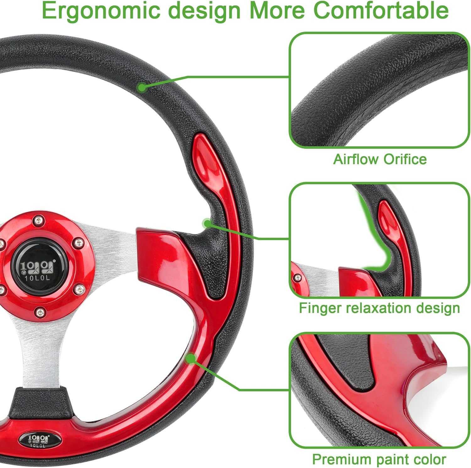 10L0L Golf Cart Steering Wheel 