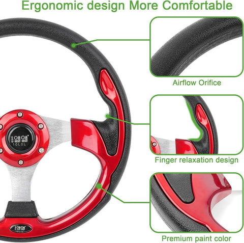 10L0L Golf Cart Steering Wheel 