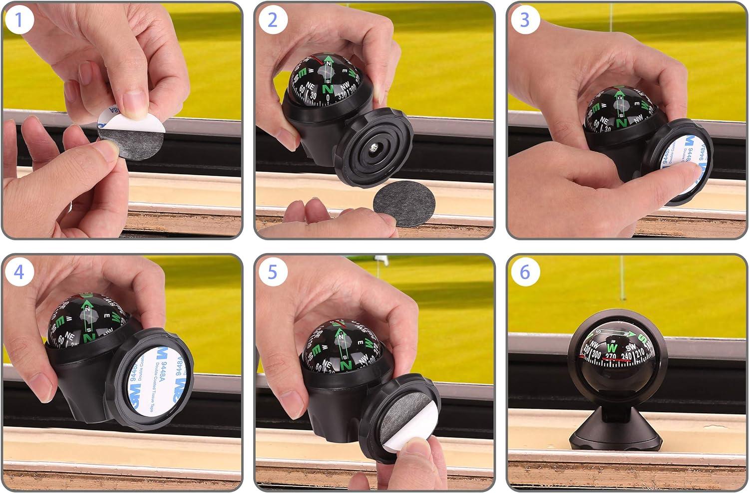 Golf Course Guide Compass Adjustable Golf Cart Compass - 10L0L