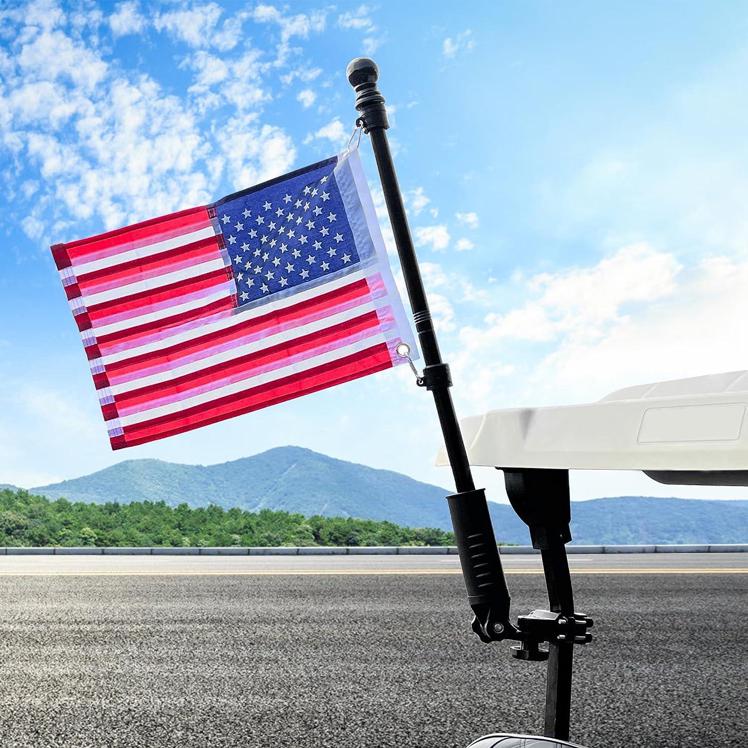 golf cart flag stand flagpole kit