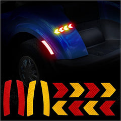 Universal Golf Cart Reflective Sticker Outdoor Waterproof Yellow and Red