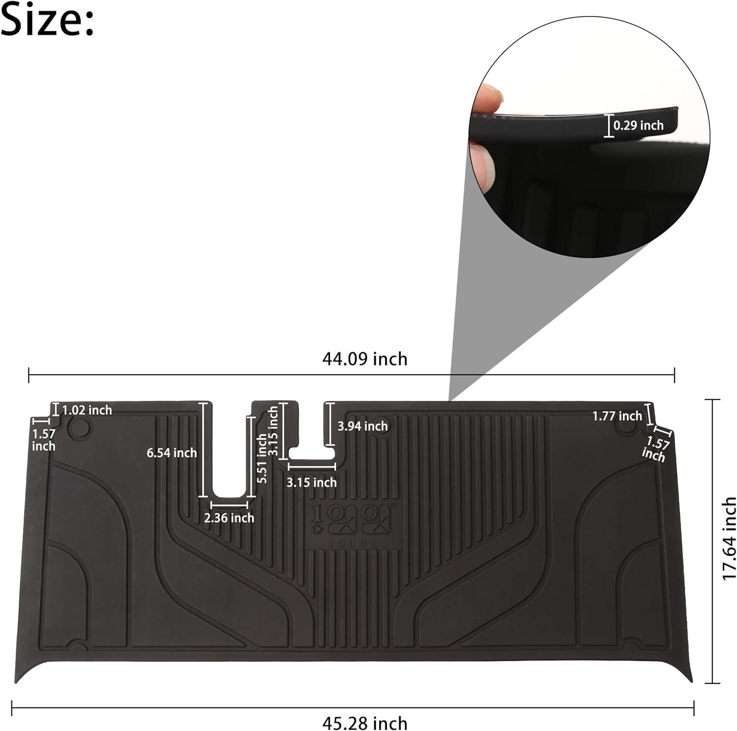 Weathertech golf cart floor mat sizes