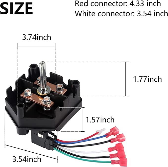 golf cart forward reverse switch size