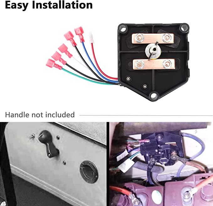 Golf cart forward and reverse switch installation