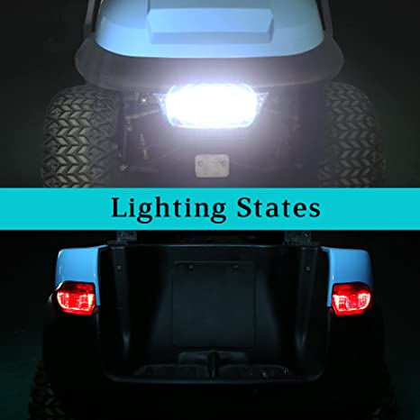 Club Car Precedent Golf Cart Light Kit Headlights and Taillights with Turn Signals