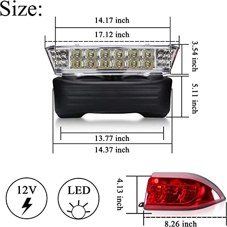Club Car Precedent light kit size