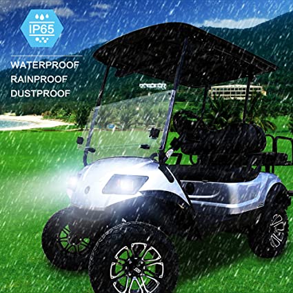 Golf cart LED light rainproof