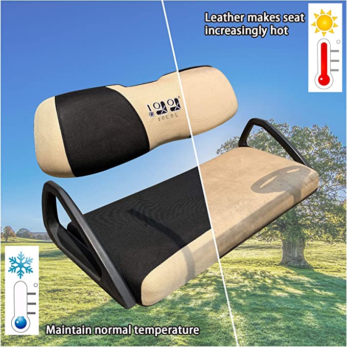 Golf cart seat cover sun protection and cold protection