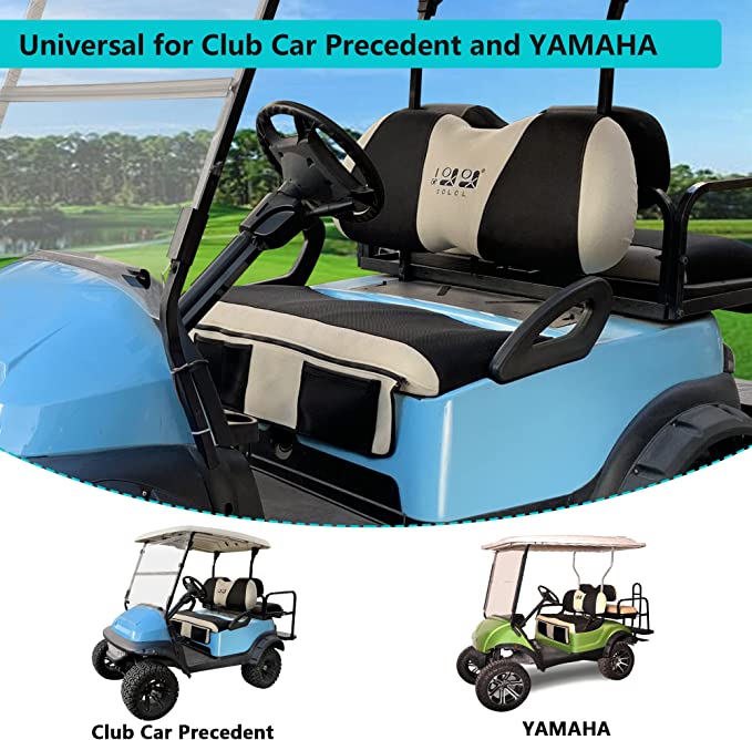 Front Golf Cart Seat Cover for Club Car Precedent and Yamaha - 10L0L