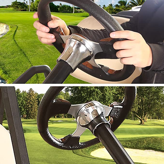 Golf Cart Steering Wheel Adapter for Club Car DS, EZGO RXV TXT, Yamaha