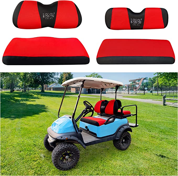 golf cart seat cover red