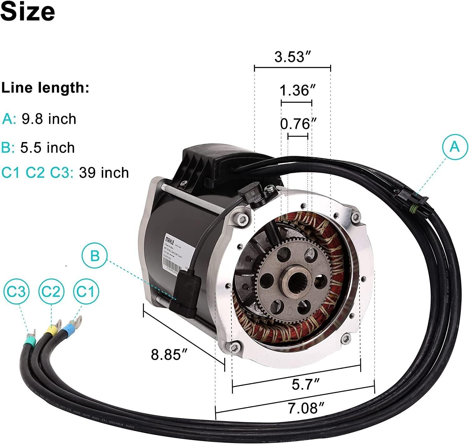 Golf Cart Motor Size