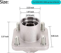 Front Hub Assembly 2 PCS for EZGO RXV 2008-up Gas and Electric 609603 600001 - 10L0L