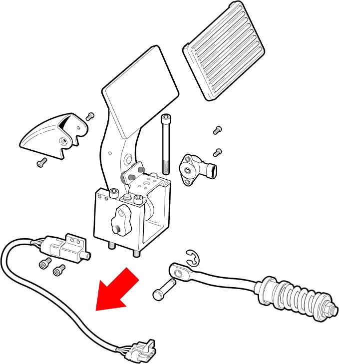 gas and brake pedal location EZGO Golf Cart Accelerator and Brake Pedal Switch
