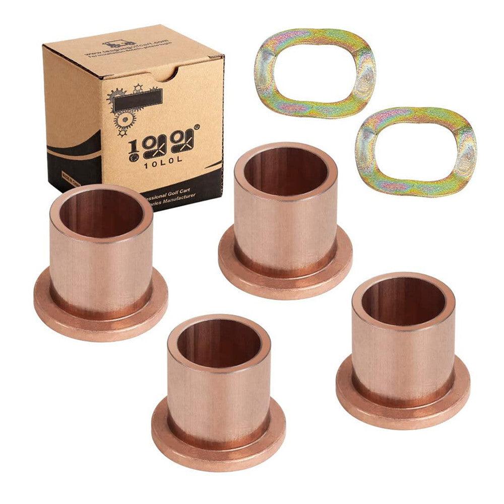 Golf Cart Flanged Spindle Bronze Bushing, King Pin Steering Knuckle Bushing Kit