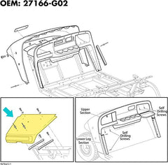 Golf Cart Front Guard Provides Extra Protection Fits EZGO TXT