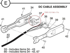 Golf Cart Plug Terminal Connector with Male Pin Radsock for EZGO TXT