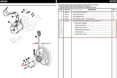 EZGO Golf Cart Sensor Bearing Encoder Assembly