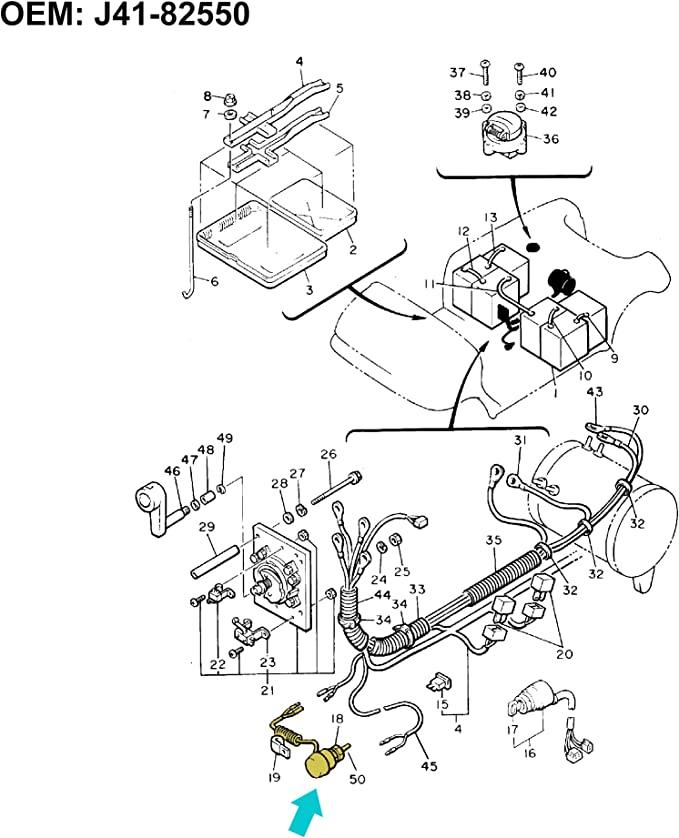 Golf Cart Stop Switch Assembly for Yamaha