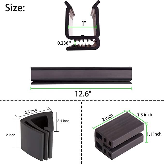 golf cart windshield clips size