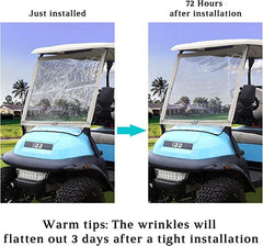 PVC golf cart windshield