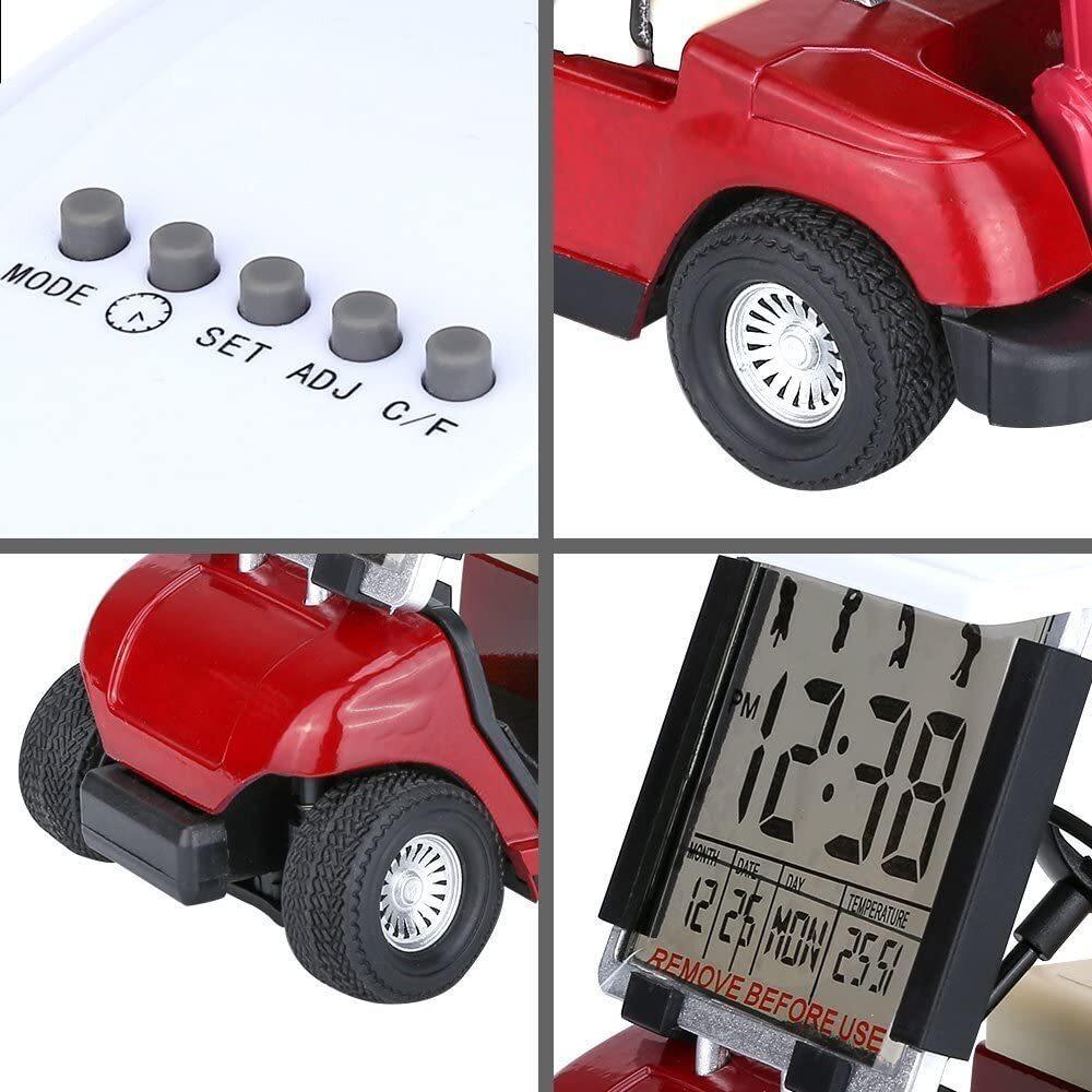 Latest Version LCD Display Mini Golf Cart Clock Great Gift for Golf Fans and Players - 10L0L - 10L0L