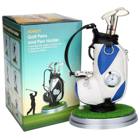 Mini golf bag pen holder