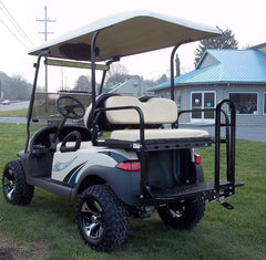 Universal Golf Cart Trailer Hitch and Armrest Kit with Cup Holders